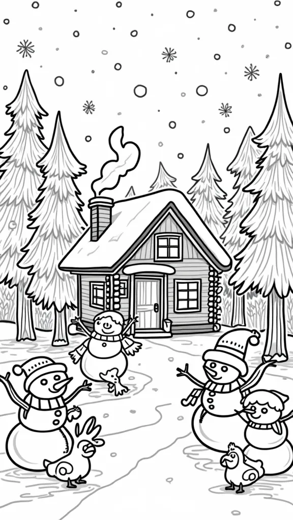 fun coloring pages christmas